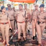 ग़ाज़ियाबाद: डीसीपी धवल जायसवाल ने दूधेश्वरनाथ मंदिर में व्यवस्थाओं का किया निरीक्षण